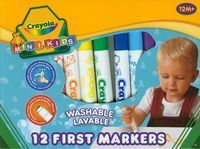 Flamastry Crayola zmywalne Mini Kids 12 sztuk