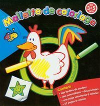 Noś i baw się Velvet Kurczak Zestaw mazaków i kolorowanek