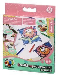 Kredki-wprasowanki do tkanin 8 kolorów