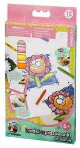 Kredki-wprasowanki do tkanin 12 kolorów