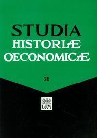 Studia Historiae Oeconomicae 26