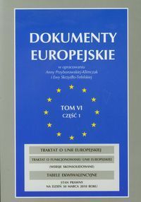 Dokumenty europejskie Tom 6 część 1