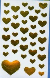 Naklejki Z Design Serca złote