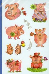 Naklejki papierowe Z Design Świnki