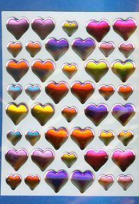 Naklejki folia 3D Z Design Serca