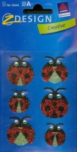 Naklejki brokatowe Z Design Creative Biedronki