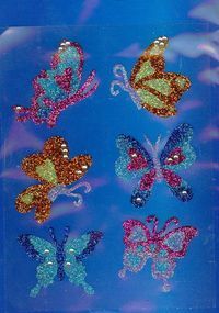 Naklejki brokatowe Z Design Creative Motylki