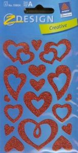 Naklejki okolicznościowe Z Design Creative Błyszczące serca