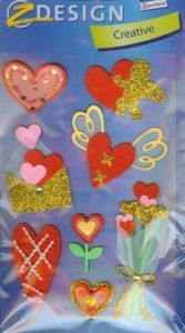 Naklejki collage Z Design Creative Serca