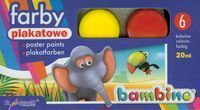 Farby plakatowe Bambino 6 kolorów