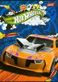 Zeszyt A5 Hot Wheels w 3 linie 16 kartek Bone Shake