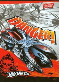 Zeszyt A5 Hot Wheels gładki 32 kartki Danger