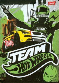 Zeszyt A5 Team Hot Wheels w linie 32 kartki zielony