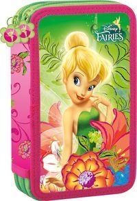 Piórnik szkolny podwójny Wróżki z wyposażeniem