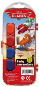 Farby akwarelowe Planes 12 kolorów
