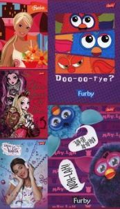 Pakiet 5 zeszytów A5 32 kartki Dla dziewczynek