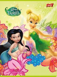 Zeszyt A5 Wróżki w kratkę 16 kartek brokat jasnozielony