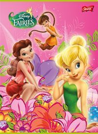 Zeszyt A5 Wróżki w trzy linie 16 kartek brokat różowy