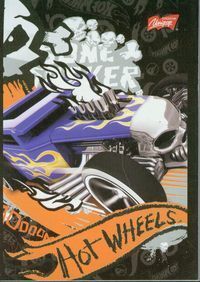 Notatnik A7 Hot Wheels czarny