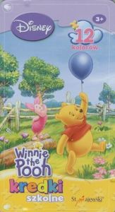 Kredki szkolne Kubuś Puchatek 12 kolorów metalowe pudełko