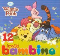 Kredki Bambino świecowe 12 kolorów Kubuś Puchatek