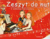 Zeszyt do nut z szeroką pięciolinią