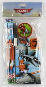 Zestaw szkolny 8 elementów Planes + naklejki