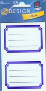 Naklejki na zeszyty Z Design School Niebieskie linie