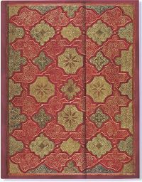 Notatnik zamykany Czerwony Barok