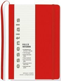 Notatnik Duży Essentials w linie czerwony