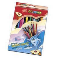 Kredki drewniane trójkątne 18 kolorów