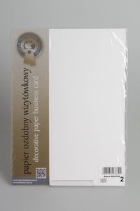 Papier wizytówkowy A4 20 arkuszy 240g/m2 - Biała kratka