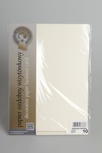 Papier wizytówkowy A4 20 arkuszy 240g/m2 - Kremowa kratka