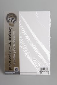 Papier wizytówkowy A4 20 arkuszy 240g/m2 - Białe stare płótno