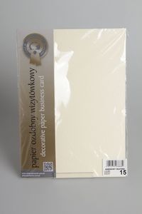 Papier wizytówkowy A4 20 arkuszy Kremowy młotek