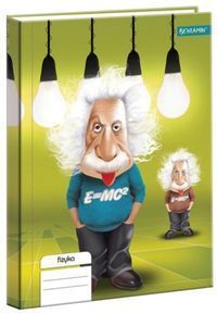 Brulion A5 Fizyka w kratkę 80 kartek Einstein