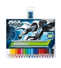 Kredki bambino w oprawie drewnianej 18 kolorów Max Steel