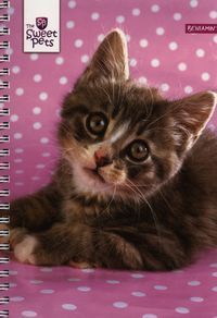 Kołobrulion A5 Sweet pets w kratkę 60 kartek mix wzorów