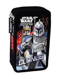 Piórnik podwójny Star Wars Clone Wars z wyposażeniem