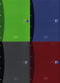 Kołonotatnik A4 Oxford w kratkę 120 kartek European Book 4 mix