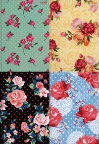 Brulion A4 Top-2000 w kratkę 96 kartek Kwiaty mix