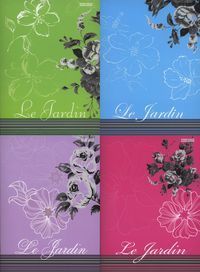 Brulion A4 Top-2000 w kratkę 120 kartek Le Jardin mix