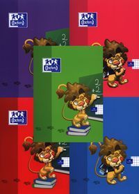 Zeszyt A5 Oxford w kratkę 16 kartek Lew mix