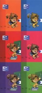 Zeszyt A5 Oxford w trzy linie 16 kartek Lew mix