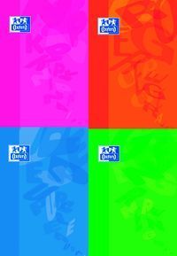 Kołozeszyt A4 Oxford w kratkę 90 kartek PP mix