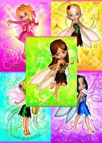 Zeszyt A5 Top-2000 w trzy linie 16 kartek Land of Fairies mix