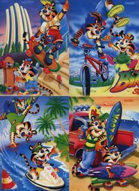 Zeszyt A5 Top-2000 w trzy linie 16 kartek linia dwukolorowa Tygrysy mix