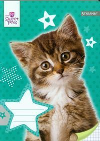 Zeszyt A5 Sweet Pets w kratkę 16 kartek Kot